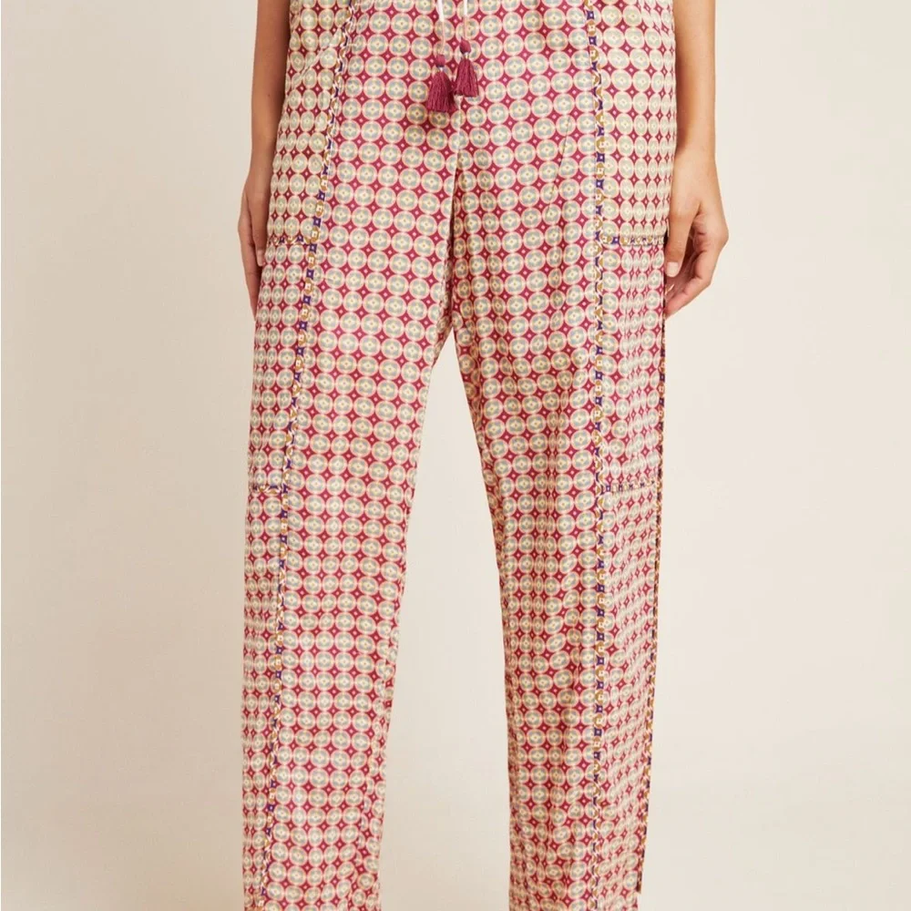 Anthropologie Jamie Sleep Pants with Tassel Tie, Size Medium - Picture 6 of 15